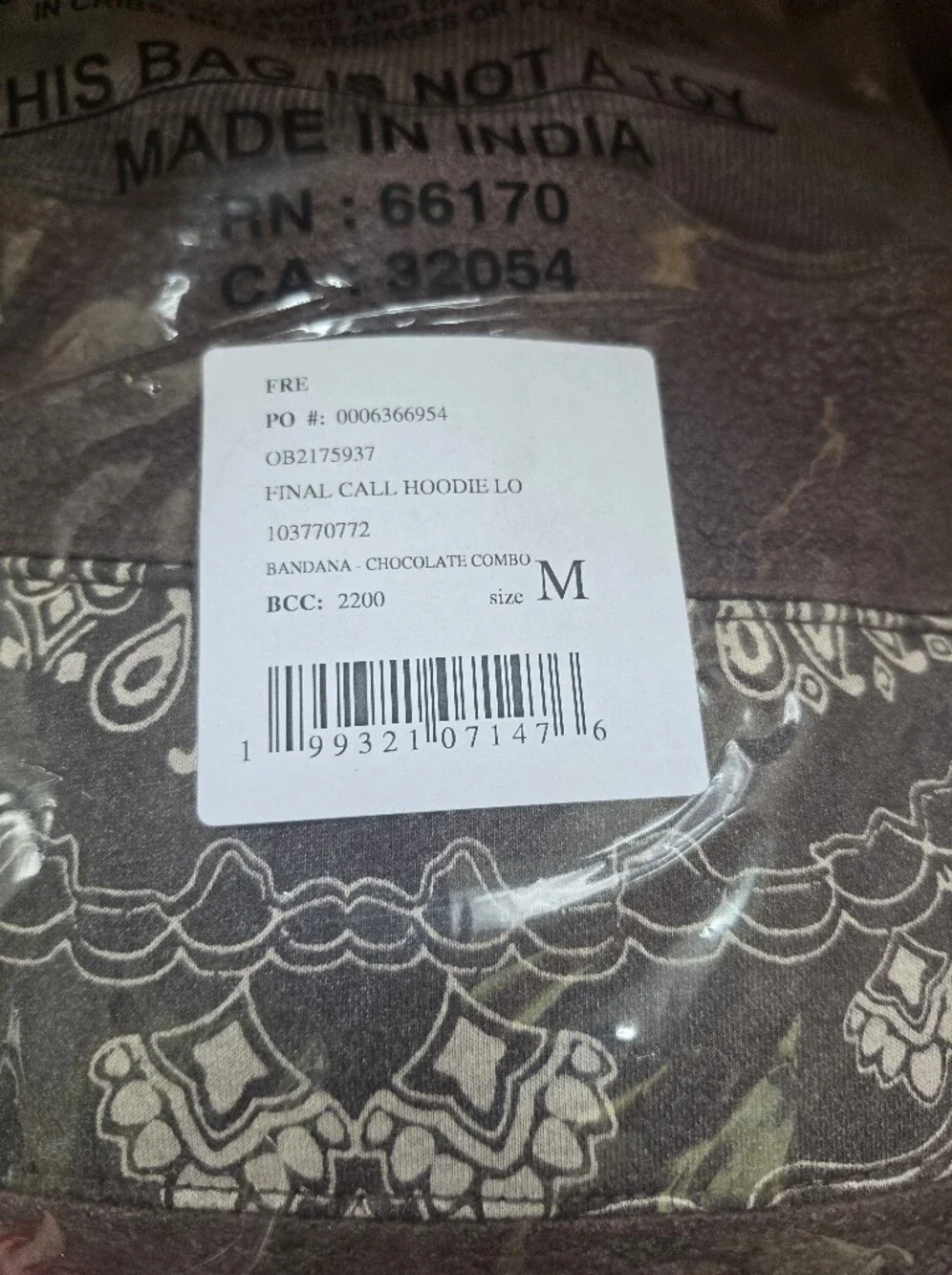 NWT FP Movement Final Call Logo Bandana Hoodie - Picture 11 of 12